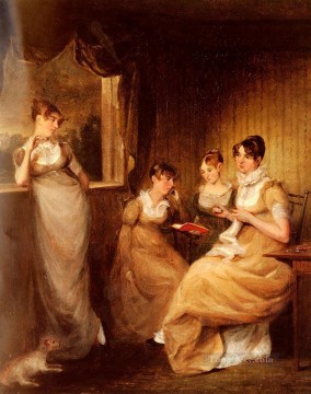 ジョン・コンスタブル Painting - コルチェスターのウィリアム・メイソン氏の家族の女性たち ロマンチックな女性たち ジョン・コンスタブル